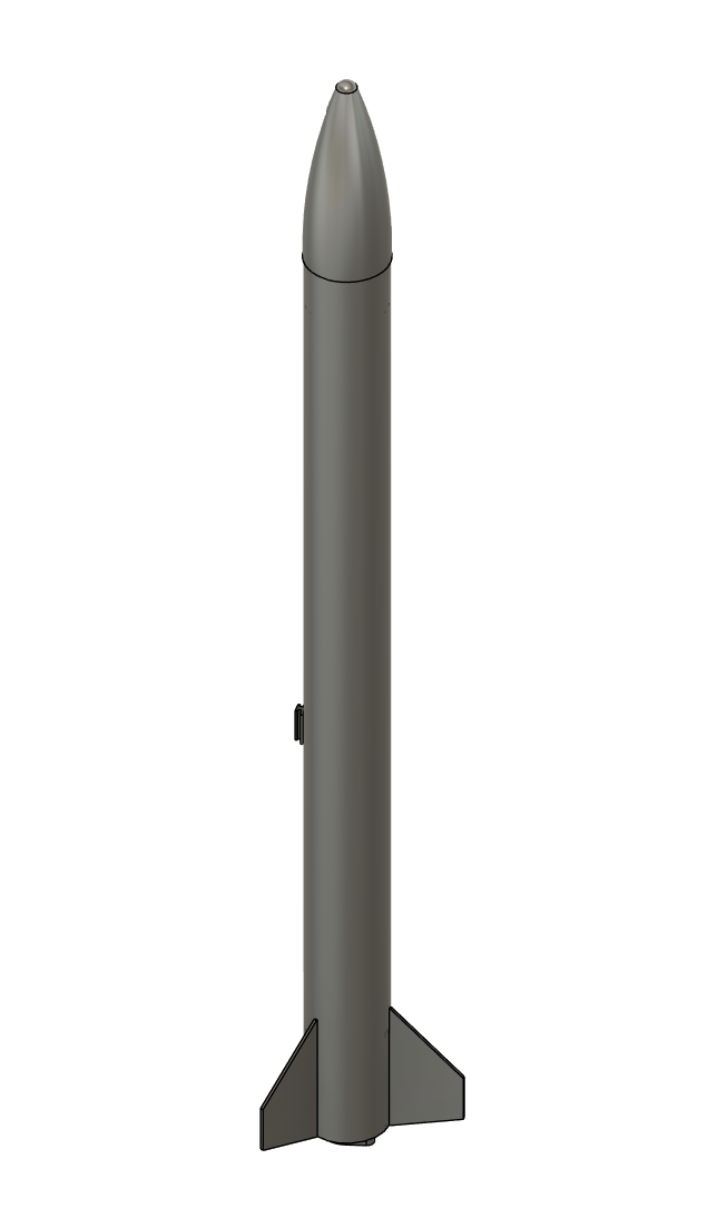 CAD model of the L1 rocket